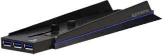 4Gamers PS4 Vertical Stand 'n' USB Hub (noir)