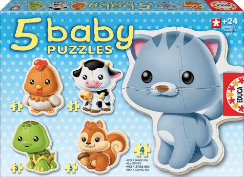 Educa Borrás Puzzle bébé animaux