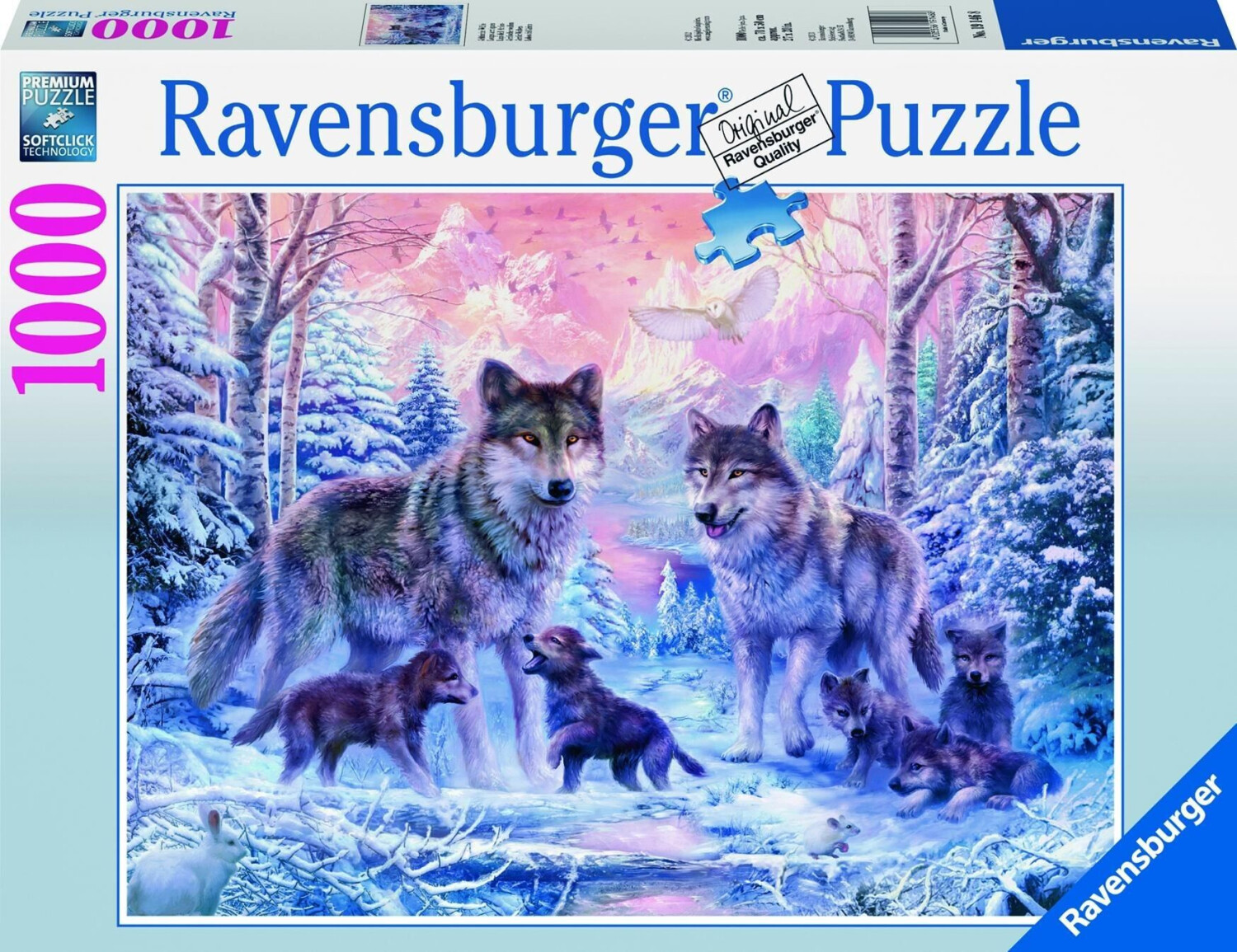 Photos - Jigsaw Puzzle / Mosaic Ravensburger African Wolves  (1000 pieces)