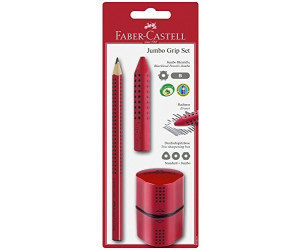 Faber-Castell Set 4 Stück Bleistifte JUMBO SPARKLE 3 Farben Radierer Spitzer
