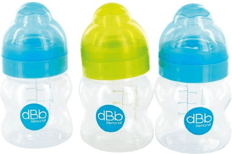 Remond Lot de 3 biberons large ouverture (125 ml)