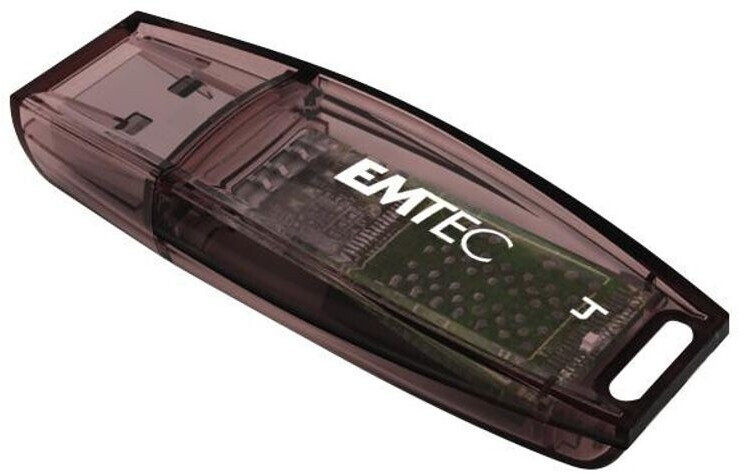 Emtec C350 Brick USB-Stick 128 GB – Drehbar, Schwarz-orange, USB 2.0, Bis 15 MB/s