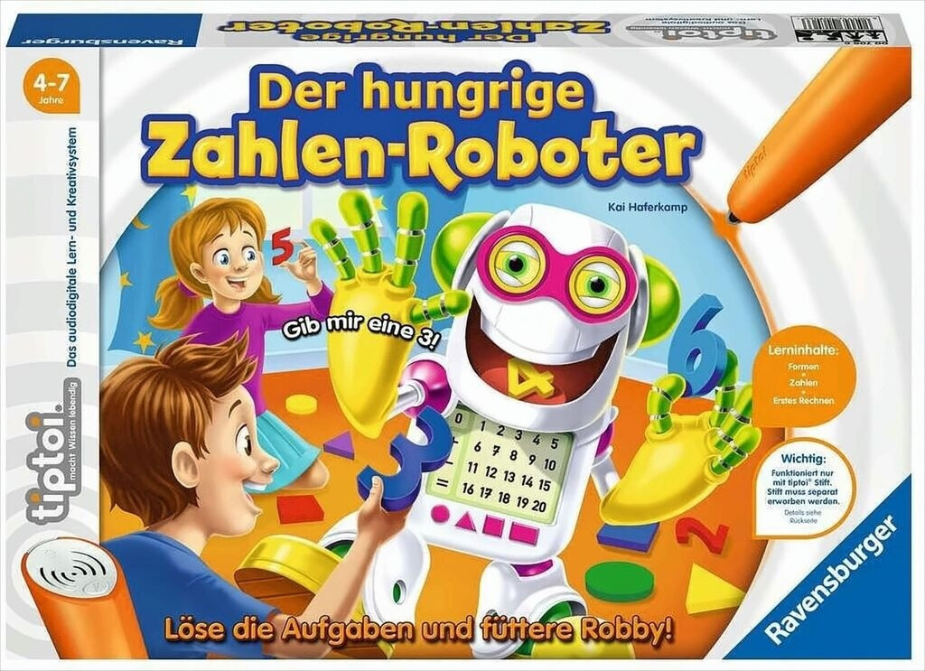 Ravensburger tiptoi - Der hungrige Zahlen-Roboter (German)