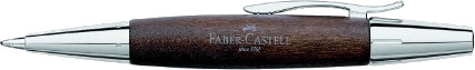 Faber-Castell E-Motion Twist Ball Pen Pearwood/chrome dark brown 148381