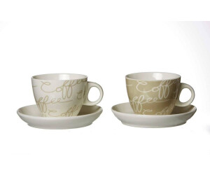 Set De 4 Tasses à Cappuccino Ritzenhoff & Breker Cornello - Porcelaine, Gris, 180 Ml - Avec Soucoupes - Lave-vaisselle - 2