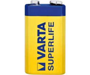 20 x Varta Superlife 9V Block E-Block 2022 6F22 Blister Batterie Zink Kohle 
