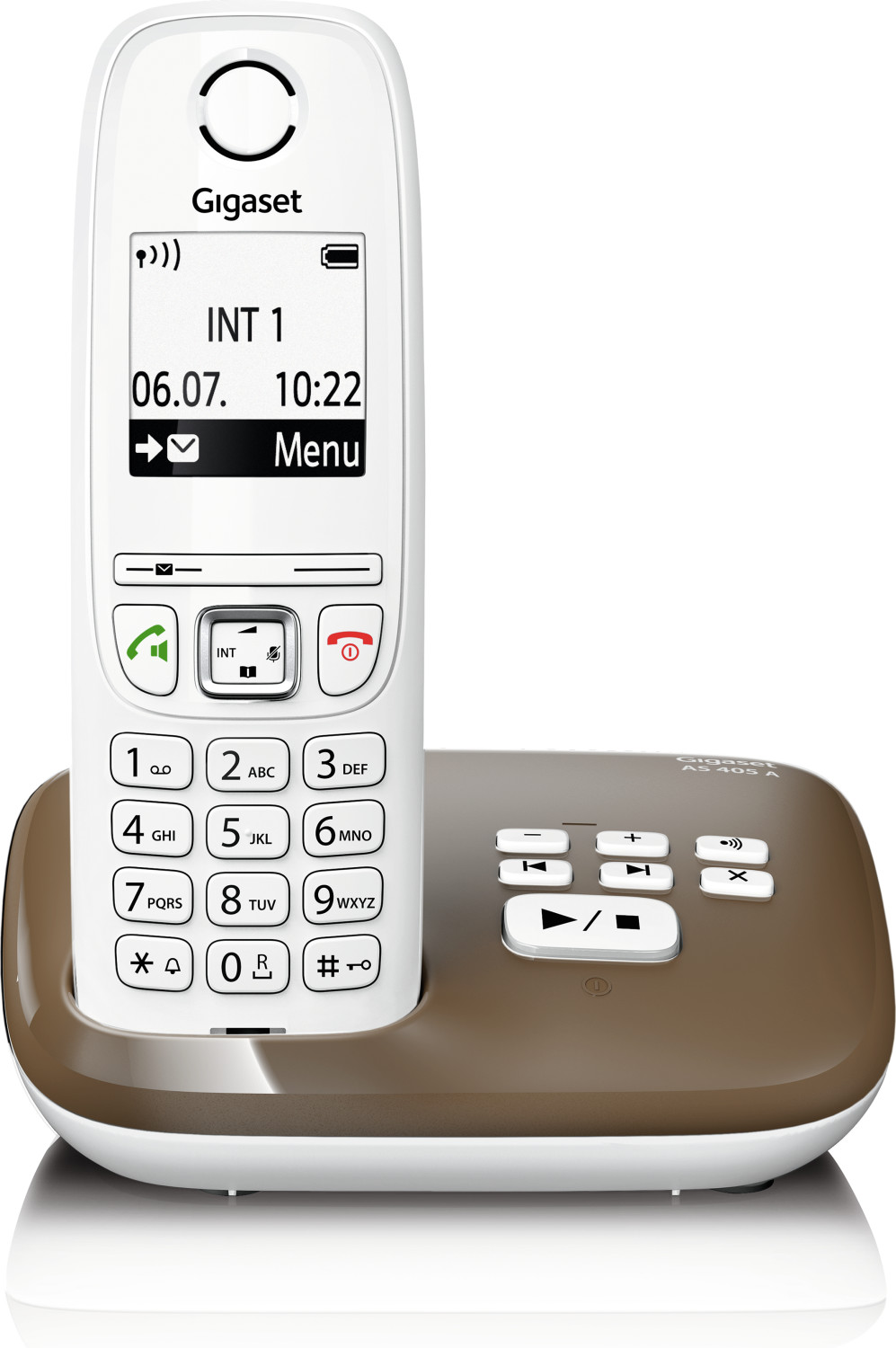 Téléphone fixe Gigaset AS 405 A Solo Blanc avec répondeur