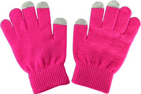 ThumbsUp iGlove Gants tactiles (iPhone/iPad) rose