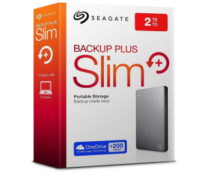 Seagate Backup Plus Slim 750GB USB 3.0 HDD Portable External Hard Drive Silver 