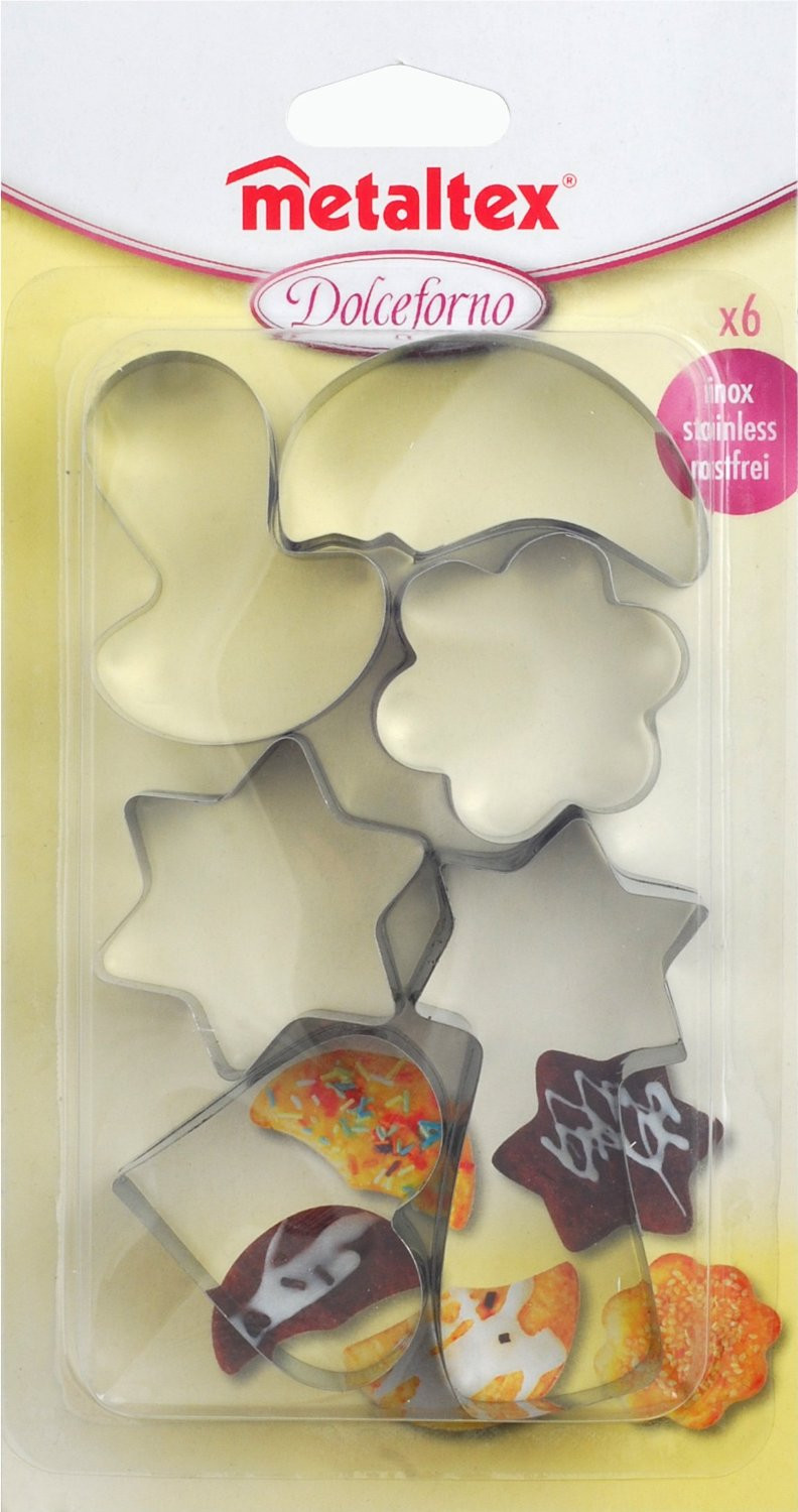 Metaltex Lot de 6 emporte-pièces