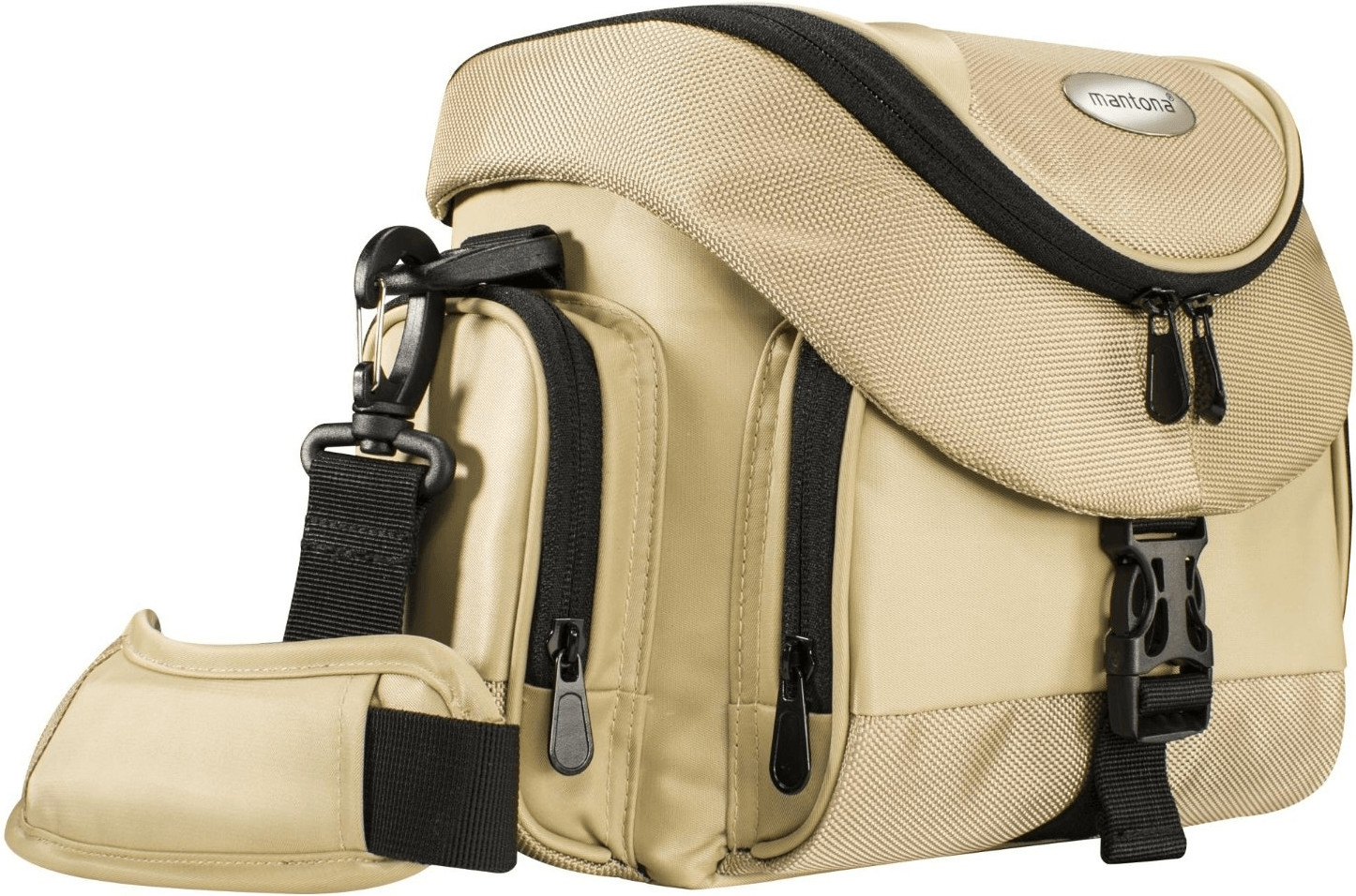Mantona Premium sac à bandoulière (sable/noir)