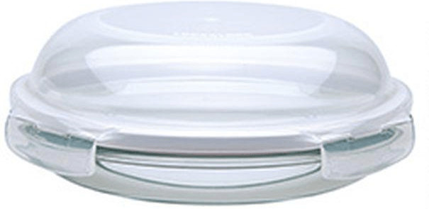 Lock&Lock Assiette en verre avec couvercle hermétique 18 cm