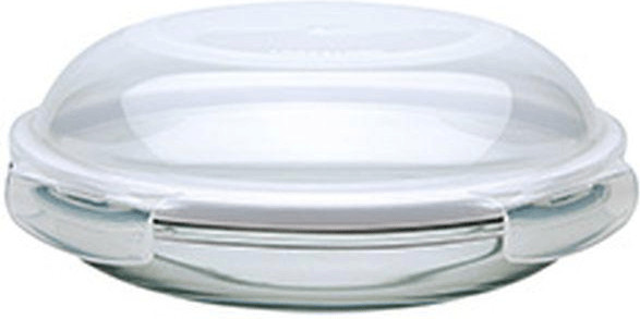 Lock&Lock Assiette en verre avec couvercle hermétique 21 cm