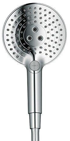 hansgrohe Raindance Select S - Pommeau de douche économie d'eau avec 9  l/min (EcoSmart), Douchette à main avec 3 types de jet, Douchette ronde