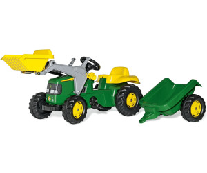 Schaufellader Frontlader Traktor Rolly Toys John Deere Trettraktor mit Anhänger 