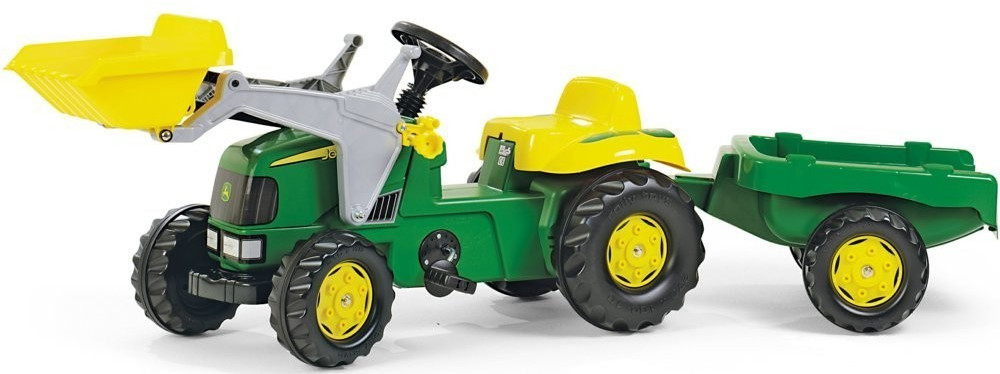 rolly toys Tracteur enfant à pédales rollykid John Deere remorque rollyKid  012190