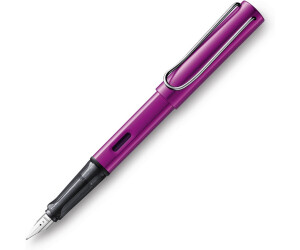 Stylo Plume LAMY AL-star Noir Violet - Plume Acier F - Cartouche Bleue Incluse