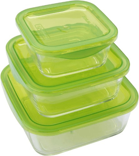 Luminarc Set de 3 boîtes carrées Keep'n Box