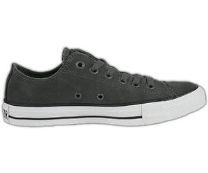 Converse black all star leather mono ox trainers discount