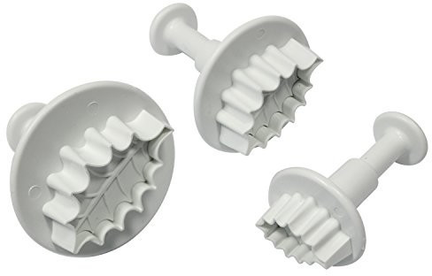 Pme Arts & Craft Cookie Cutter with Ejector Holly 3 Pcs.