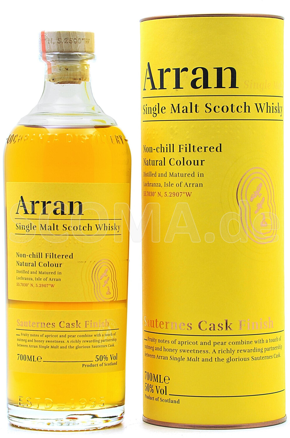 Arran Single Malt Scotch Whisky Sauternes Cask Finish 0,7l 50% ab 49,90 € |  Preisvergleich bei