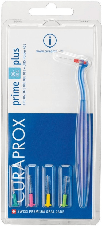 Curaden Curaprox Prime Plus 06-11 (5 Brushes + 1 Holder)