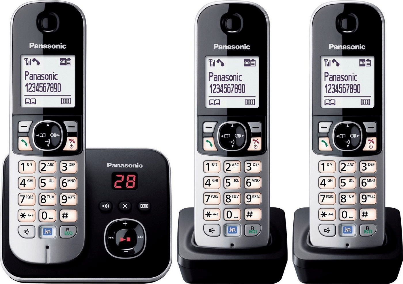 Panasonic KX-TG6823 Trio noir