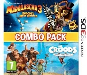 Madagascar 3: Bons Baisers d'Europe + Les Croods: Fête Préhistorique! (3DS)
