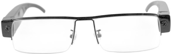 Yonis Lunettes de vue mini caméra espion Full HD 1080p micro SD USB