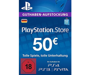 Advarsel neutral bombe Sony PlayStation Store Guthaben-Aufstockung | Gamingzubehör Preisvergleich  bei idealo.de