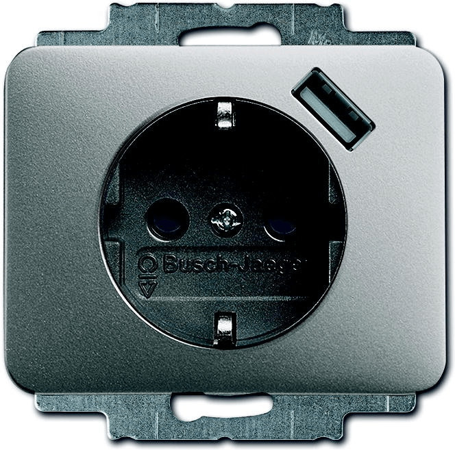 Busch-Jaeger Schuko-Steckdose erhöhtem Berührungsschutz mit USB-A und USB-C  Standard SI - Günstigesschaltermaterial.de