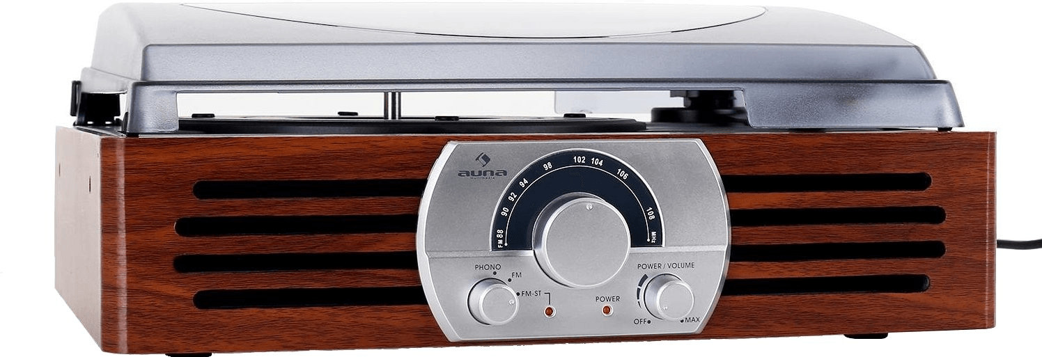 Auna TT-83N Art Deco Record Player Stereo System