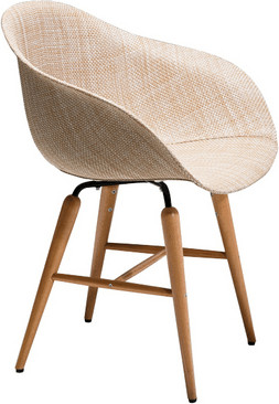 KARE Chaise Forum avec accoudoirs naturel