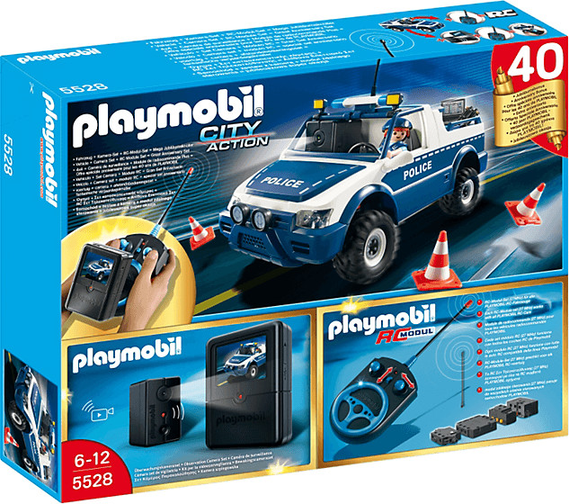 Playmobil City Action Remote Control Police Car With Camera