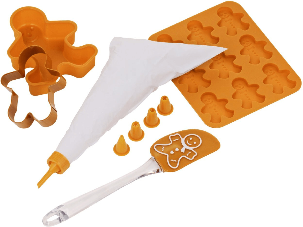 Premier Housewares Children's Baking Set Gingerbread Man Set of 5