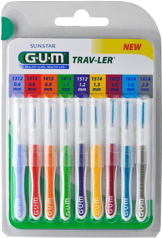 GUM Trav-Ler Interdental Brush all Sizes (9 pcs)