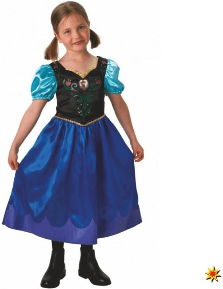 Costume Anna Frozen 2 con Treccia 5-6 anni 155127 Rubie's
