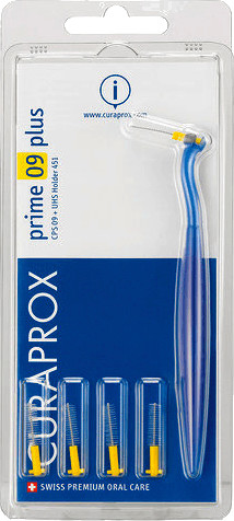 Curaden CURAPROX prime plus 09 yellow (5 Brushes + 1 Holder)