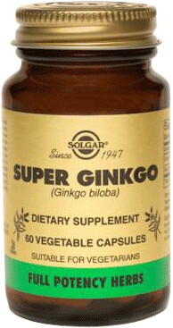 Solgar Super Ginkgo 60mg Capsules (120 pcs)