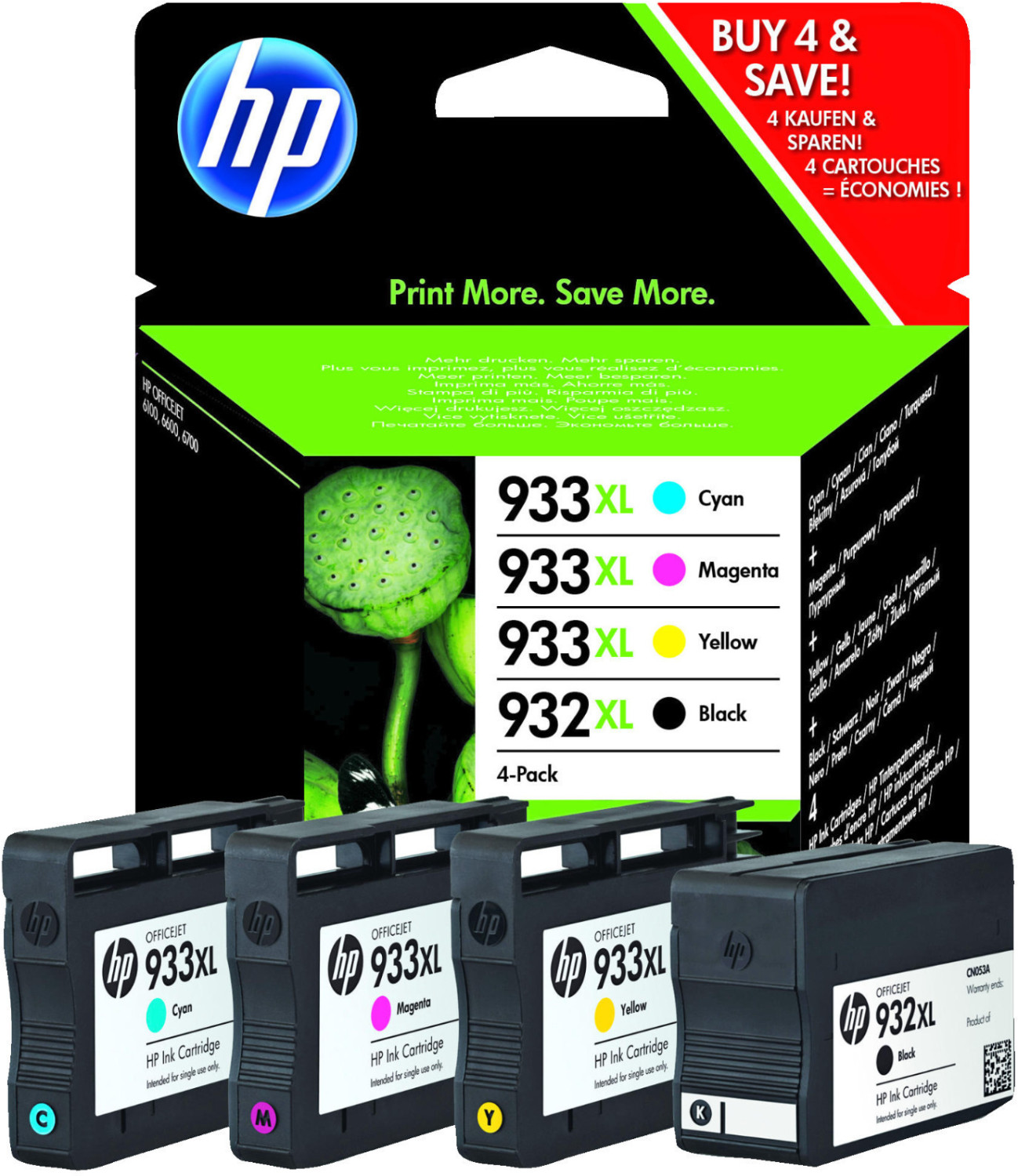 HP 903 XL Multipack Noir(e) / Cyan / Magenta / Jaune