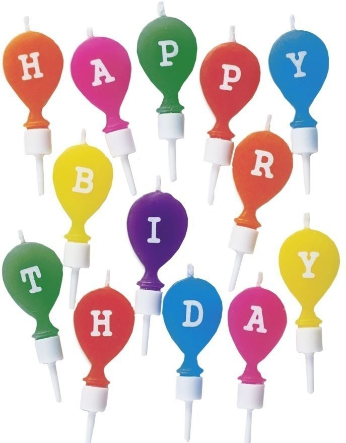 Städter Set de bougies Happy Birthday