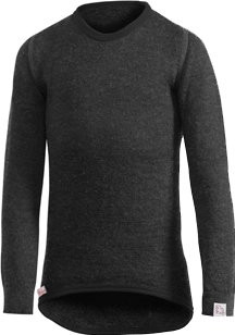 Woolpower Kids Crewneck 200 black