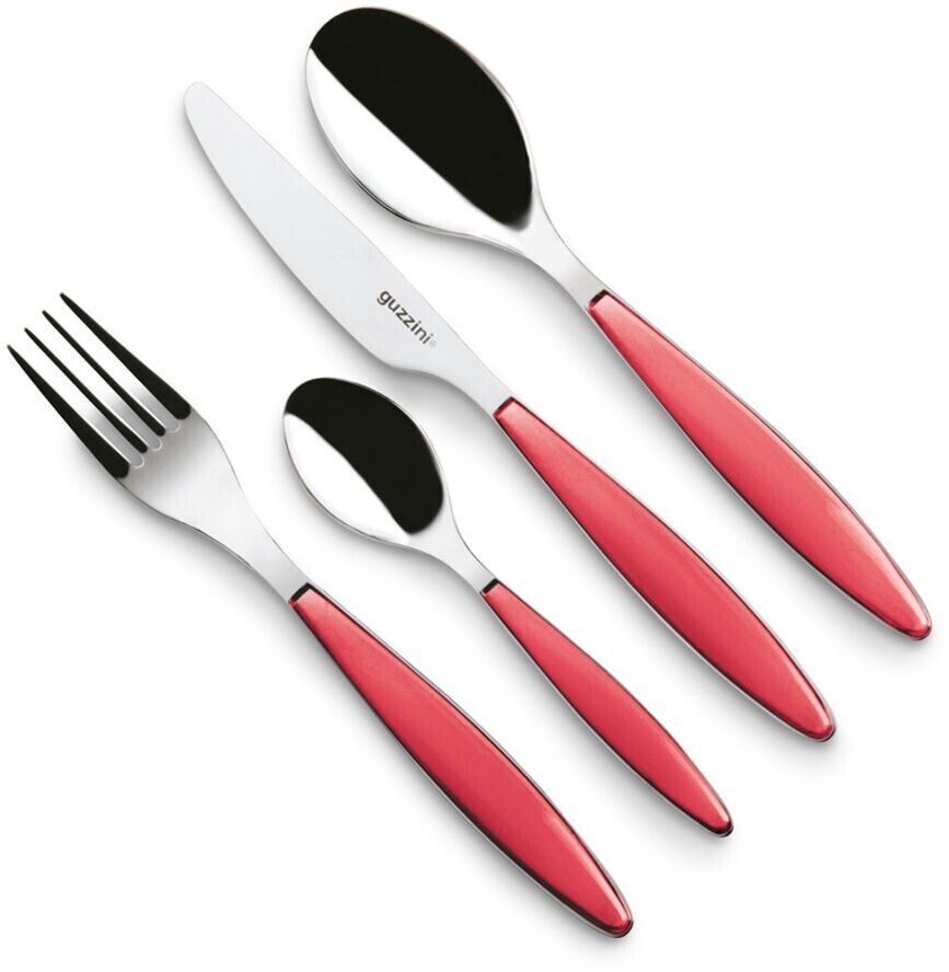 Guzzini Ménagère Feeling 24 pièces rouge