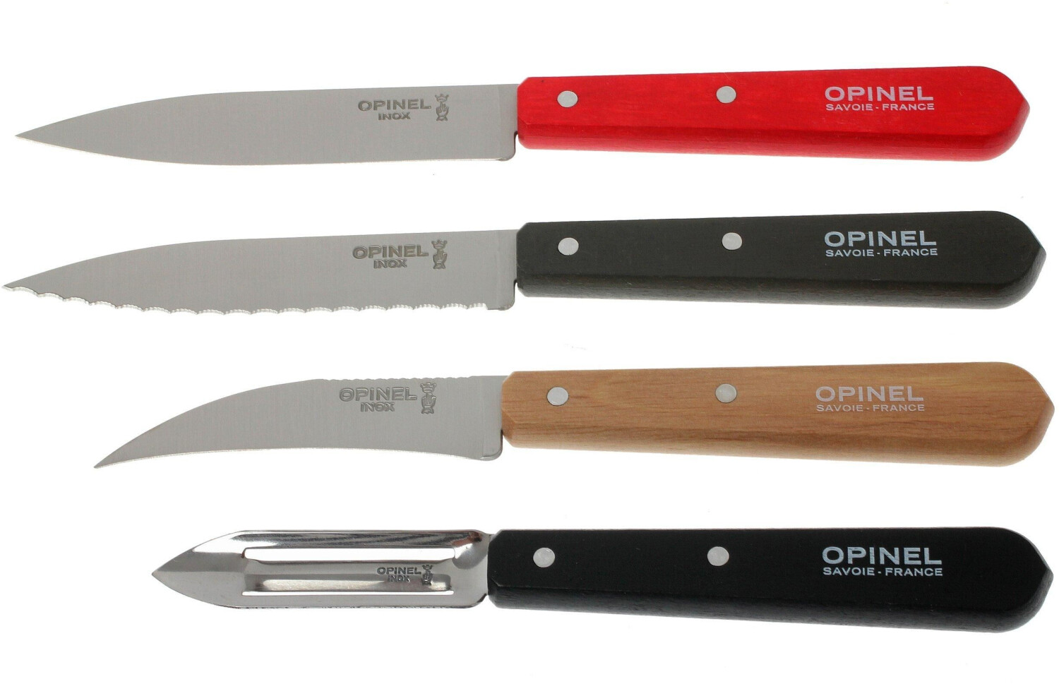 Opinel Essentials Colours Loft Knife Set 4 pcs.