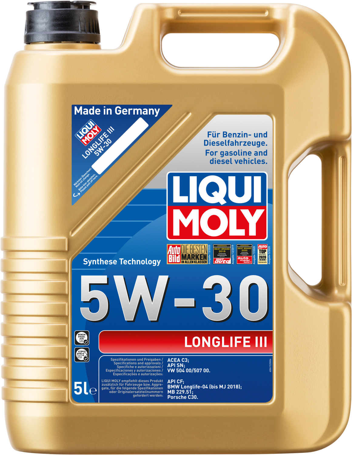 LIQUI MOLY Longlife III 5W30 (5 l) ab 39,85 € (Februar 2024 Preise