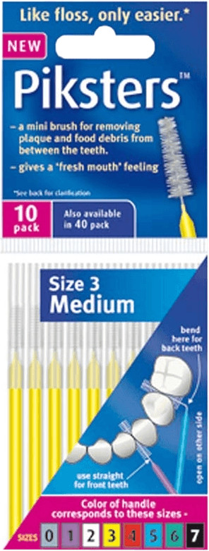 Thomas Örtel Dental Piksters interdental brushes yellow 0,6mm (10 pcs.)