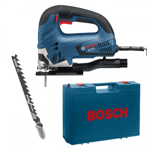 Bosch Professional scie sauteuse GST 90 E (650 W, 1 lame, set d'aspiration,  pare-éclats, profondeur de coupe dans le bois : 90 mm, dans coffret) :  : Bricolage