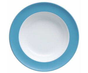 23 cm Thomas Sunny Day Suppenteller Petrol Blue // Blau Pastateller Porzellan
