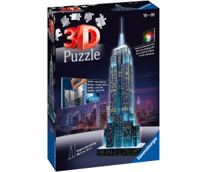 Empire State Building bei Nacht 216 Teile 3D Puzzle-Bauwerke Ravensburger 