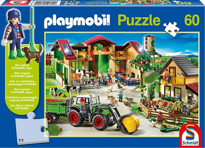 Schmidt PLaymobil - On the farm (60 Pieces)